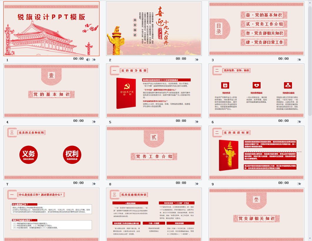 政府汇报PPT模板6